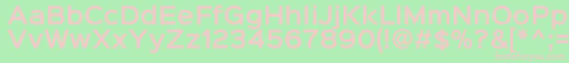 Czcionka Sinkinsans600semibold – różowe czcionki na zielonym tle