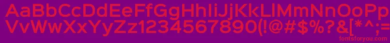 Sinkinsans600semibold Font – Red Fonts on Purple Background
