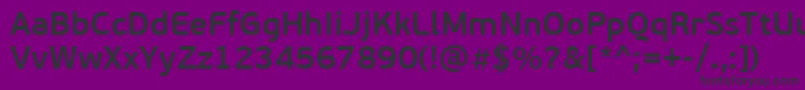 PfbeausansproSemibold Font – Black Fonts on Purple Background