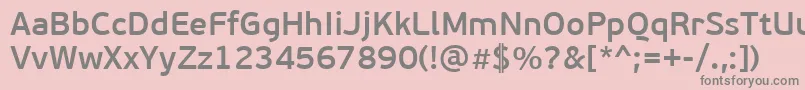 fuente PfbeausansproSemibold – Fuentes Grises Sobre Fondo Rosa