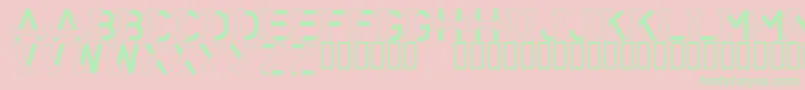 LmsThisFontIsForTheDogs Font – Green Fonts on Pink Background