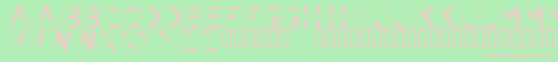 LmsThisFontIsForTheDogs Font – Pink Fonts on Green Background