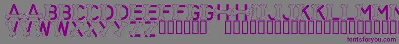 LmsThisFontIsForTheDogs Font – Purple Fonts on Gray Background