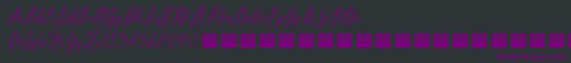 PureSeductionDemo Font – Purple Fonts on Black Background
