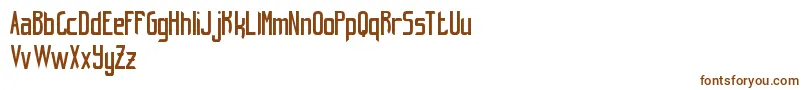 HintRetrС…FreeVersion-Schriftart – Braune Schriften auf weißem Hintergrund