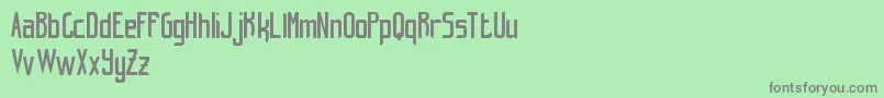 HintRetrС…FreeVersion Font – Gray Fonts on Green Background