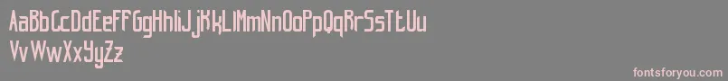 HintRetrС…FreeVersion Font – Pink Fonts on Gray Background