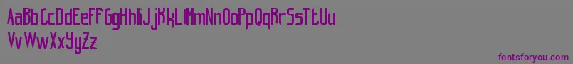 HintRetrС…FreeVersion-fontti – violetit fontit harmaalla taustalla