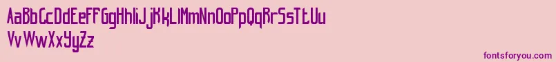 HintRetrС…FreeVersion Font – Purple Fonts on Pink Background