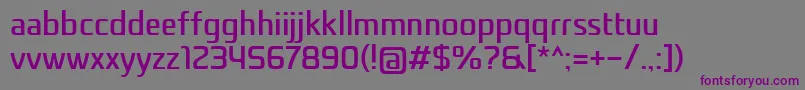 フォントNethsans – 紫色のフォント、灰色の背景