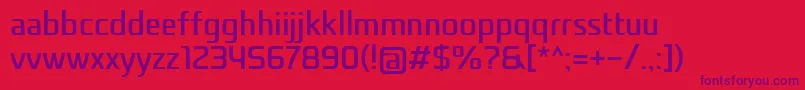 Nethsans Font – Purple Fonts on Red Background