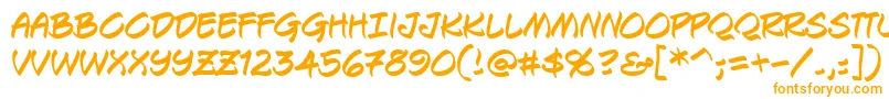 KeelhauledBb Font – Orange Fonts on White Background