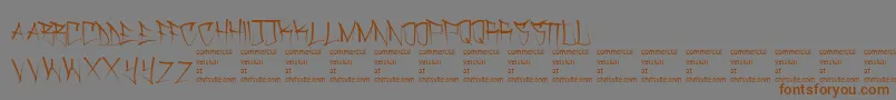 Dirtgrubgraffiti Font – Brown Fonts on Gray Background