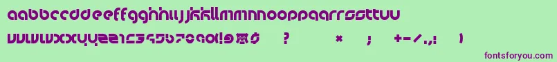 Bauwerck Font – Purple Fonts on Green Background