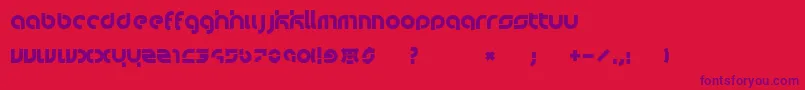 Bauwerck Font – Purple Fonts on Red Background