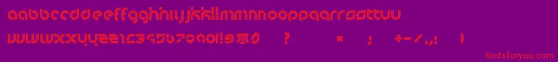 Bauwerck Font – Red Fonts on Purple Background