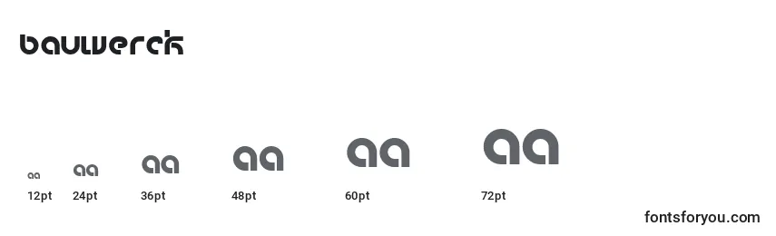 Bauwerck Font Sizes