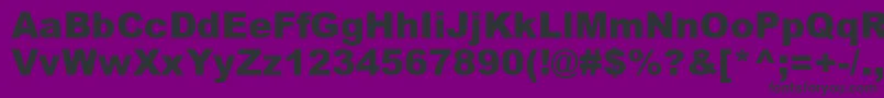 ArialMtBlack Font – Black Fonts on Purple Background