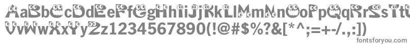 Kahorrible-Schriftart – Graue Schriften