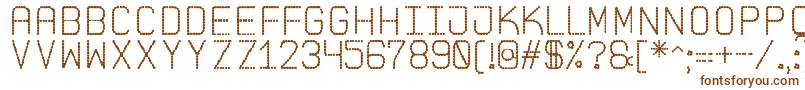Шрифт PointedLaidSt – коричневые шрифты