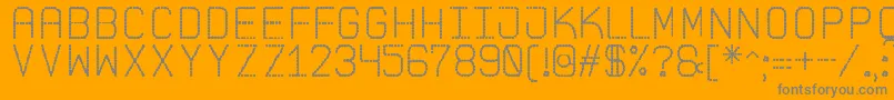 PointedLaidSt Font – Gray Fonts on Orange Background