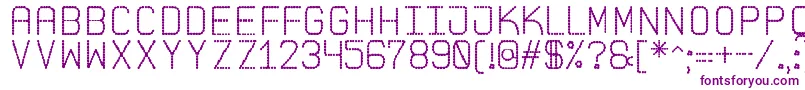 PointedLaidSt Font – Purple Fonts on White Background