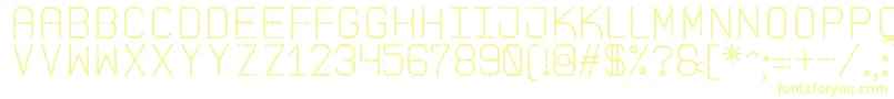 PointedLaidSt-fontti – keltaiset fontit