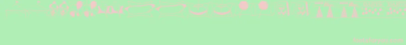 CarnivalDaysJl Font – Pink Fonts on Green Background