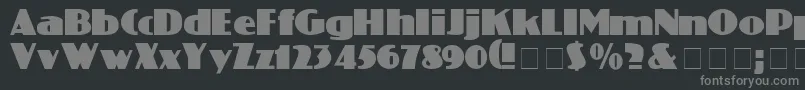 ColiseoNormal-Schriftart – Graue Schriften auf schwarzem Hintergrund
