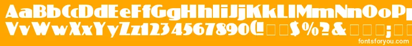 ColiseoNormal Font – White Fonts on Orange Background