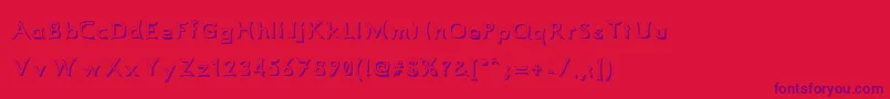 ComicbookSmash Font – Purple Fonts on Red Background