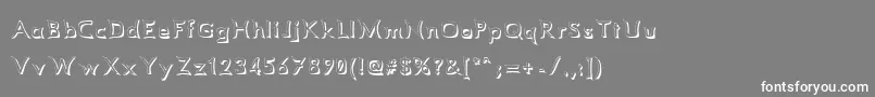 フォントComicbookSmash – 灰色の背景に白い文字