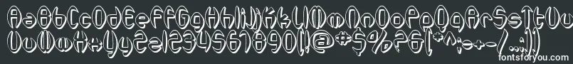 SfSynthonicPopShaded-Schriftart – Weiße Schriften