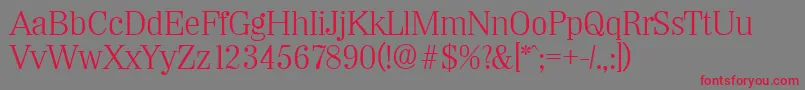 WichitaLight Font – Red Fonts on Gray Background