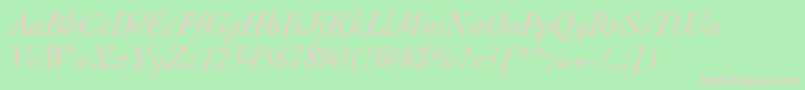 More about ThesisSsiItalic Font ThesisSsiItalic Font – Pink Fonts on Green Background