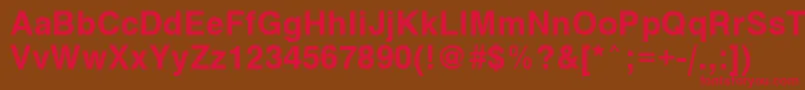VantaBoldPlain.001.001 Font – Red Fonts on Brown Background