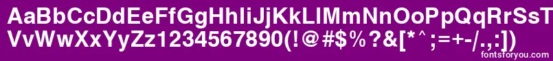 VantaBoldPlain.001.001 Font – White Fonts on Purple Background