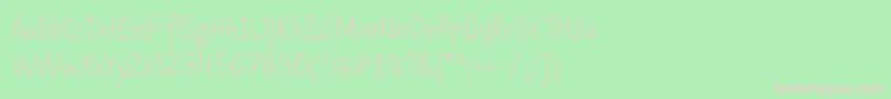 Romochka Font – Pink Fonts on Green Background