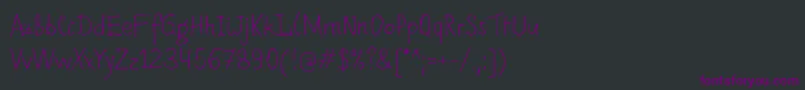 Romochka Font – Purple Fonts on Black Background