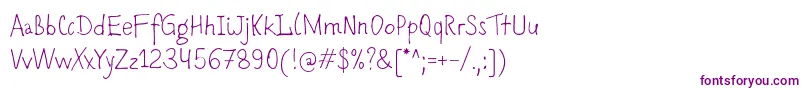 Romochka-Schriftart – Violette Schriften