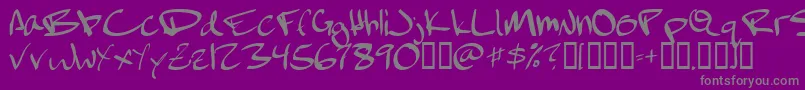 More about February Font February Font – Gray Fonts on Purple Background