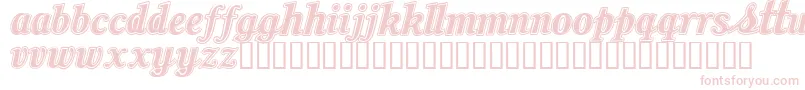 Oil Font – Pink Fonts on White Background