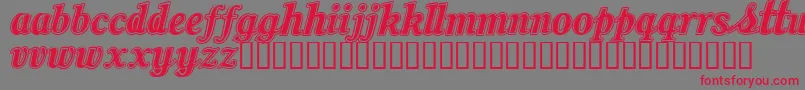 Oil Font – Red Fonts on Gray Background