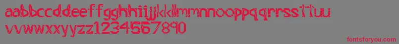 Timelessblocks Font – Red Fonts on Gray Background