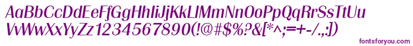 GrenobleItalic-fontti – violetit fontit