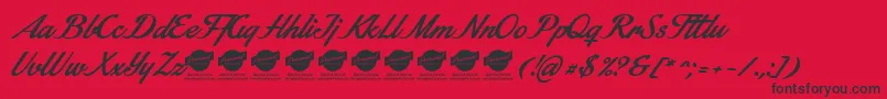 StainyPersonaluseonly Font – Black Fonts on Red Background