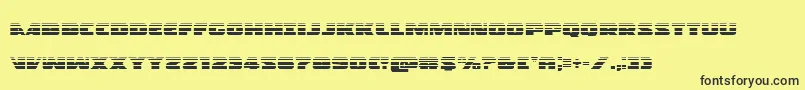 Policecruisergrad Font – Black Fonts on Yellow Background