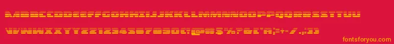 Policecruisergrad Font – Orange Fonts on Red Background