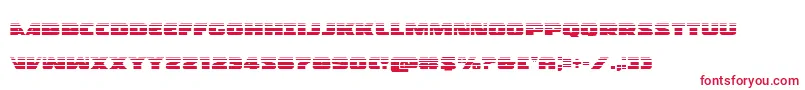 Policecruisergrad Font – Red Fonts on White Background