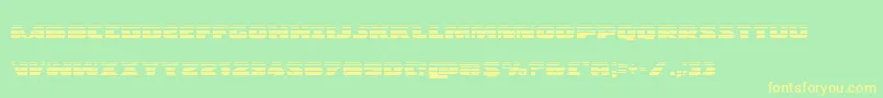 Policecruisergrad Font – Yellow Fonts on Green Background